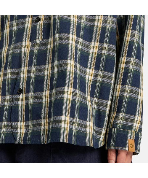 Timberland（ティンバーランド）の「【TOKYO DESIGN COLLECTIVE】ヤーン ダイ プレイド 長袖 シャツ ユニセックス（シャツ/ブラウス・メンズ・ダークラベンダー・LARGE/MEDIUM/SMALL/X-LARGE/XX-LARGE）」の3枚目の写真