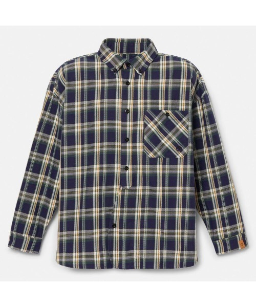 Timberland（ティンバーランド）の「【TOKYO DESIGN COLLECTIVE】ヤーン ダイ プレイド 長袖 シャツ ユニセックス（シャツ/ブラウス・メンズ・ダークラベンダー・LARGE/MEDIUM/SMALL/X-LARGE/XX-LARGE）」の12枚目の写真