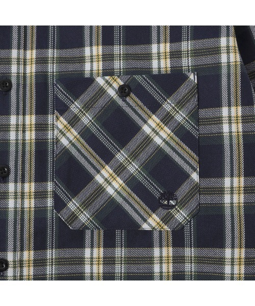 Timberland（ティンバーランド）の「【TOKYO DESIGN COLLECTIVE】ヤーン ダイ プレイド 長袖 シャツ ユニセックス（シャツ/ブラウス・メンズ・ダークラベンダー・LARGE/MEDIUM/SMALL/X-LARGE/XX-LARGE）」の8枚目の写真