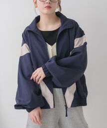 RETRO GIRL（レトロガール）の「配色ラインナイロンBZ（ナイロンジャケット）」