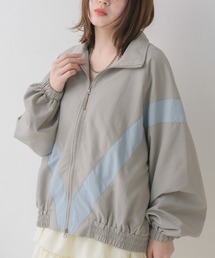 RETRO GIRL（レトロガール）の「配色ラインナイロンBZ（ナイロンジャケット）」