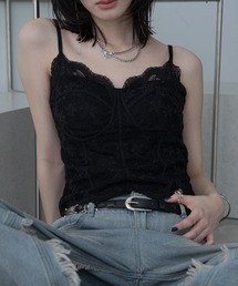 VACANCY | コルセットライクレースキャミソール/カップ付きインナー(キャミソール)