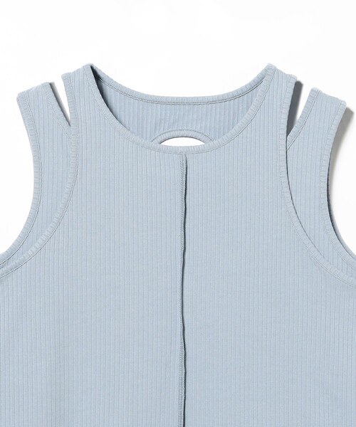 Ray BEAMS（レイビームス）の「【8/6 再値下げ】カットアウト レイヤード ノースリーブ（Tシャツ/カットソー・レディース・ライトブルー/チャコールグレー・ONE SIZE）」の15枚目の写真