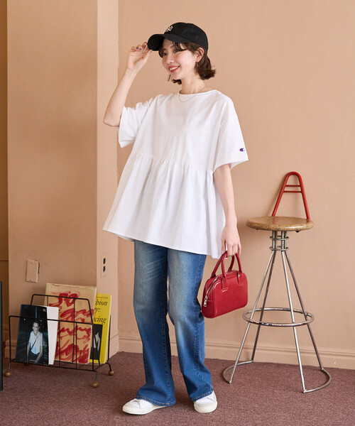 限定展開 Champion × FREAK'S STORE/チャンピオン 別注 ギャザー