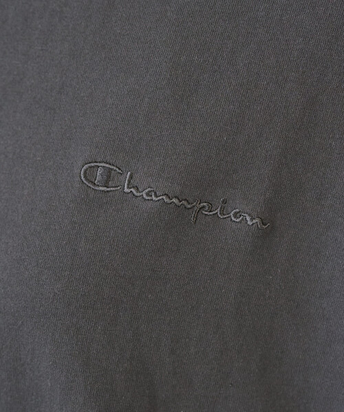 FREAK'S STORE(フリークスストア)の「限定展開 Champion × FREAK'S STORE/チャンピオン 別注 ギャザー切り替え チュニック(Tシャツ/カットソー・レディース・オフホワイト/ブラック/ライトグレー/グリーン/ネイビー・フリ-)」の13枚目の写真