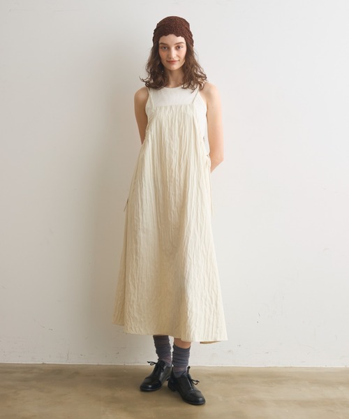 Crisp（クリスプ）の「サイドリボンステッチキャミワンピース（ワンピース・レディース・グレー/アイボリー・FREE）」の20枚目の写真