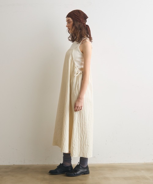 Crisp（クリスプ）の「サイドリボンステッチキャミワンピース（ワンピース・レディース・グレー/アイボリー・FREE）」の21枚目の写真