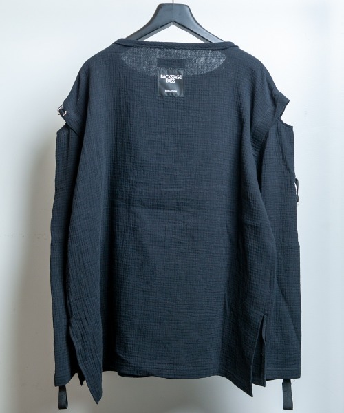 BACKSTAGE PASS（バックステージパス）の「DUALITY(デュアリティー)ロゴプリント オーバーサイズ ロンT（Tシャツ/カットソー・メンズ・ブラック/ホワイト・FREE）」の14枚目の写真