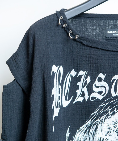 BACKSTAGE PASS（バックステージパス）の「DUALITY(デュアリティー)ロゴプリント オーバーサイズ ロンT（Tシャツ/カットソー・メンズ・ブラック/ホワイト・FREE）」の16枚目の写真