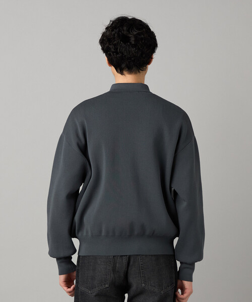 COMME CA MEN(コムサメン)の「オーバーサイズ ニットブルゾン(カーディガン/ボレロ・メンズ・グレー/ブラック・M/L)」の16枚目の写真