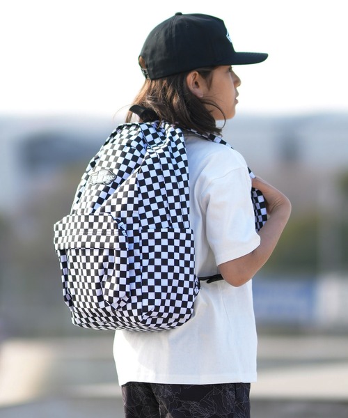 VANS(バンズ)の「VANS/バンズ OS Grom Check Bkpk キッズ バック VN000J3KY28(バックパック/リュック・キッズ・ブラック×ホワイト・ONE)」の9枚目の写真