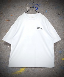 【GROOVY STORE】WIDE Crew Neck T-Shirt ワンポイントロゴ刺繍