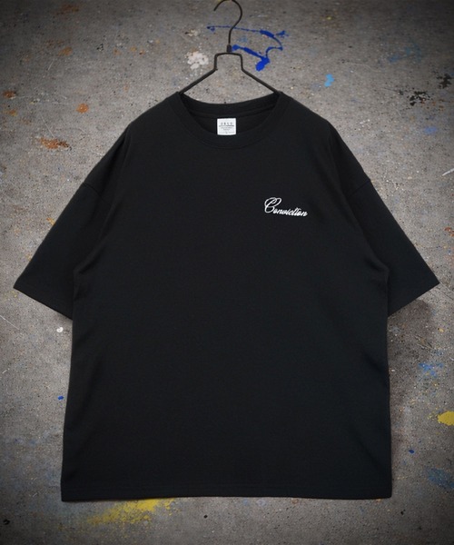 Burner(バーナー)の「【GROOVY STORE】WIDE Crew Neck T-Shirt ワンポイントロゴ刺繍(Tシャツ/カットソー・メンズ・ダークグリーン/ブラウン系その他/ブラック/ホワイト系2/杢グレー/ブラック系4/ブラック系2/ホワイト系3/スミクロ/ブラック系3/ライトブラック/ホワイト・M/L/LL)」の7枚目の写真