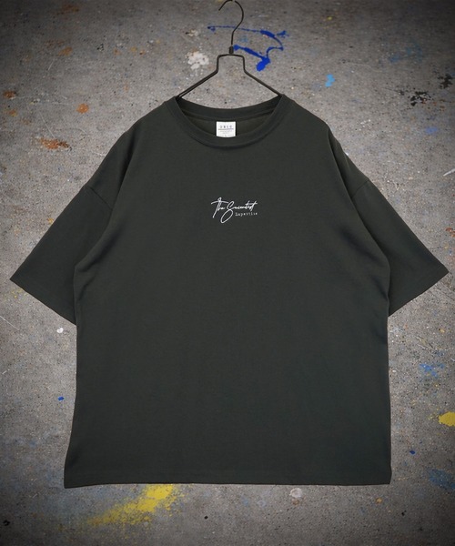 Burner(バーナー)の「【GROOVY STORE】WIDE Crew Neck T-Shirt ワンポイントロゴ刺繍(Tシャツ/カットソー・メンズ・ダークグリーン/ブラウン系その他/ブラック/ホワイト系2/杢グレー/ブラック系4/ブラック系2/ホワイト系3/スミクロ/ブラック系3/ライトブラック/ホワイト・M/L/LL)」の9枚目の写真