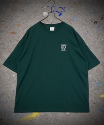 【GROOVY STORE】WIDE Crew Neck T-Shirt ワンポイントロゴ刺繍