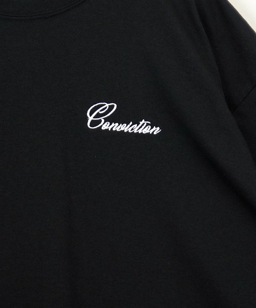 Burner(バーナー)の「【GROOVY STORE】WIDE Crew Neck T-Shirt ワンポイントロゴ刺繍(Tシャツ/カットソー・メンズ・ダークグリーン/ブラウン系その他/ブラック/ホワイト系2/杢グレー/ブラック系4/ブラック系2/ホワイト系3/スミクロ/ブラック系3/ライトブラック/ホワイト・M/L/LL)」の15枚目の写真