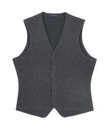 Pitta Re:)（ピッタリ）の「ニット メッシュ編地ジレ 麻混 メンズ（ベスト）」