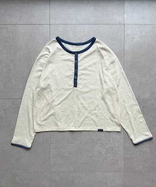 CPCM（シーピーシーエム）の「タンクセットヘンリーシアーロンT（Tシャツ/カットソー・レディース・ブルー/ホワイト/ブラウン/レッド/アイボリー・FREE）」の10枚目の写真