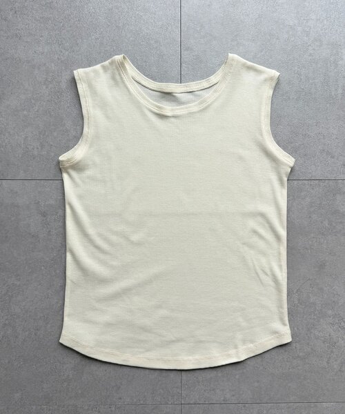 CPCM(シーピーシーエム)の「タンクセットヘンリーシアーロンT(Tシャツ/カットソー・レディース・ブルー/ホワイト/ブラウン/レッド/アイボリー・FREE)」の17枚目の写真