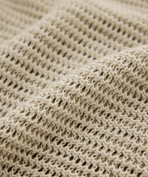 ROPE'(ロペ)の「リネン畦編みVネックシアーニット/イージーケア(ニット/セーター・レディース・ベージュ/ラベンダー・FREE)」の7枚目の写真