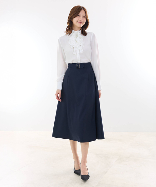 NARACAMICIE(ナラカミーチェ)の「【NARACAMICIE】ジョーゼットフリル長袖ブラウス(シャツ/ブラウス・レディース・ブルー/イエロー・S/L/M)」の17枚目の写真
