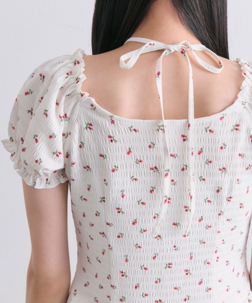 OLIVE des OLIVE（オリーブデオリーブ）の「ペプラムジップブラウス（ショルダーバッグ・レディース・オフホワイト/ブラック/アイボリー・FREE）」の9枚目の写真