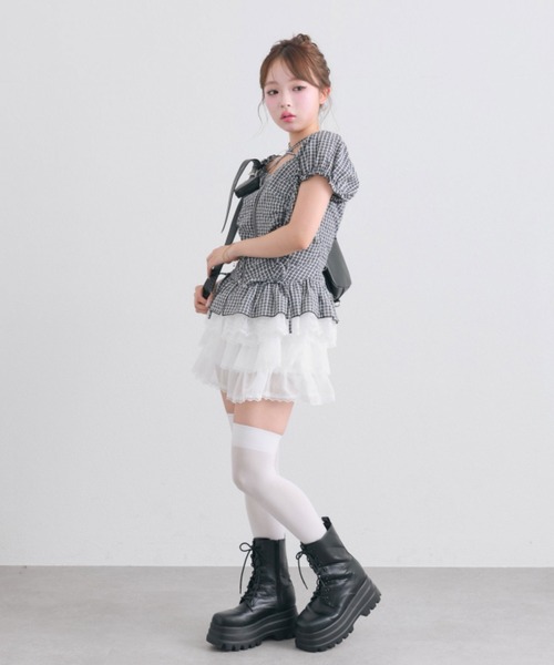 OLIVE des OLIVE(オリーブデオリーブ)の「ペプラムジップブラウス(シャツ/ブラウス・レディース・オフホワイト/ブラック/アイボリー・FREE)」の13枚目の写真