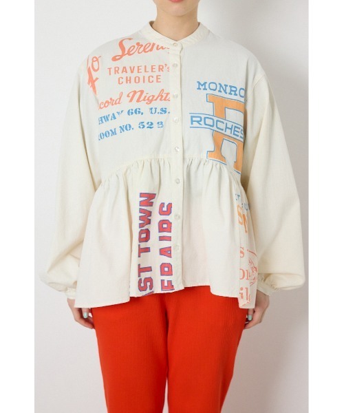 RODEO CROWNS WIDE BOWL（ロデオクラウンズワイドボウル）の「カスタムチュニックブラウス（シャツ/ブラウス・レディース・ブラック系その他/ホワイト系その他・FREE）」の13枚目の写真