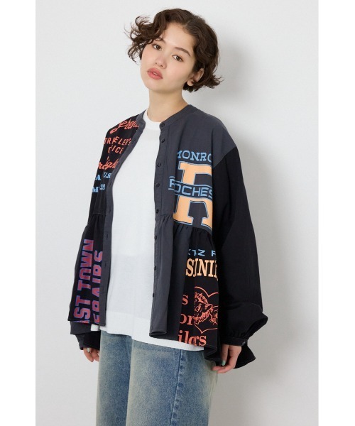 RODEO CROWNS WIDE BOWL（ロデオクラウンズワイドボウル）の「カスタムチュニックブラウス（シャツ/ブラウス・レディース・ブラック系その他/ホワイト系その他・FREE）」の3枚目の写真