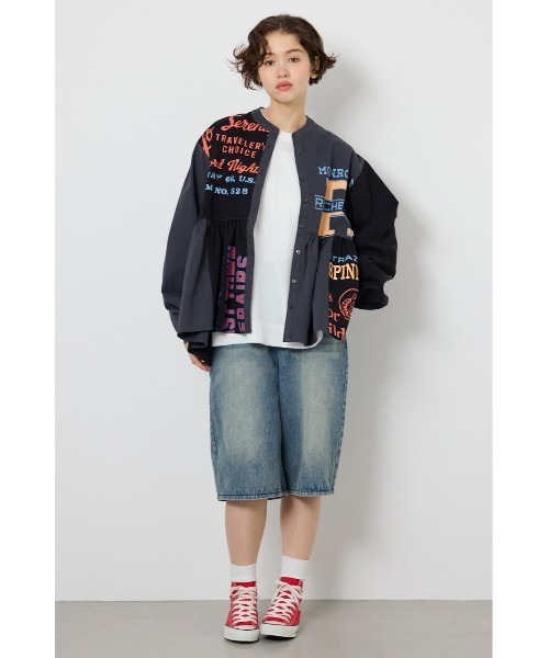 RODEO CROWNS WIDE BOWL（ロデオクラウンズワイドボウル）の「カスタムチュニックブラウス（シャツ/ブラウス・レディース・ブラック系その他/ホワイト系その他・FREE）」の6枚目の写真