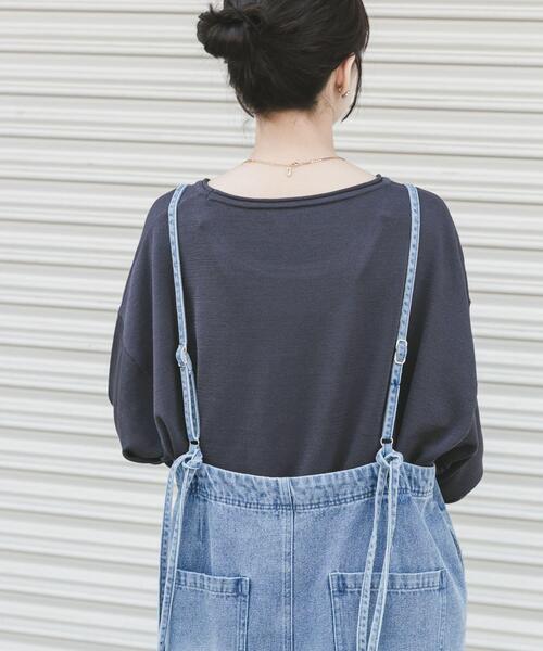 ITEMS URBANRESEARCH（アイテムズ アーバンリサーチ）の「ルーズフォルムボートネックニット（ニット/セーター・レディース・ベージュ/イエロー系その他/グレー・FREE）」の9枚目の写真