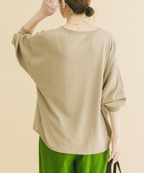 ITEMS URBANRESEARCH（アイテムズ アーバンリサーチ）の「ルーズフォルムボートネックニット（ニット/セーター・レディース・ベージュ/イエロー系その他/グレー・FREE）」の15枚目の写真