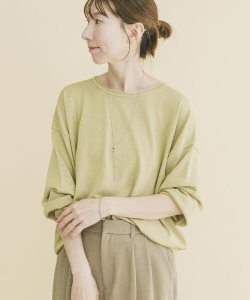 ITEMS URBANRESEARCH（アイテムズ アーバンリサーチ）の「ルーズフォルムボートネックニット（ニット/セーター・レディース・ベージュ/イエロー系その他/グレー・FREE）」の21枚目の写真