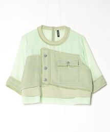 ROYAL FLASH | 別注３ファブリックコンビネーションプルオーバー(Tシャツ/カットソー)