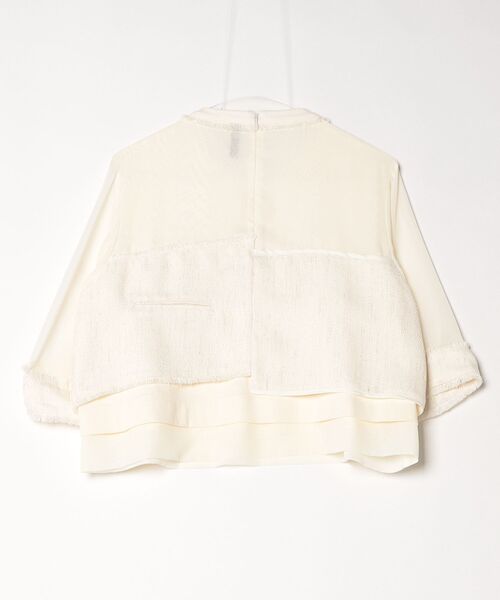 ROYAL FLASH（ロイヤルフラッシュ）の「別注３ファブリックコンビネーションプルオーバー（Tシャツ/カットソー・レディース・モスグリーン/ホワイト・0）」の3枚目の写真