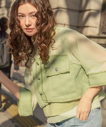 AULA AILA | AULA AILA/アウラアイラ/別注３ファブリックコンビネーションプルオーバー(シャツ/ブラウス)