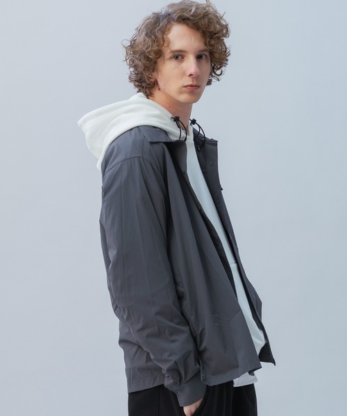+phenix(プラスフェニックス)の「+phenix(プラスフェニックス) AIRFLOW LONG SLEEVE SHIRT / エアフロー ロングスリーブシャツ(シャツ/ブラウス・メンズ・ブラック/ホワイト/チャコール・L/M/XL)」の7枚目の写真