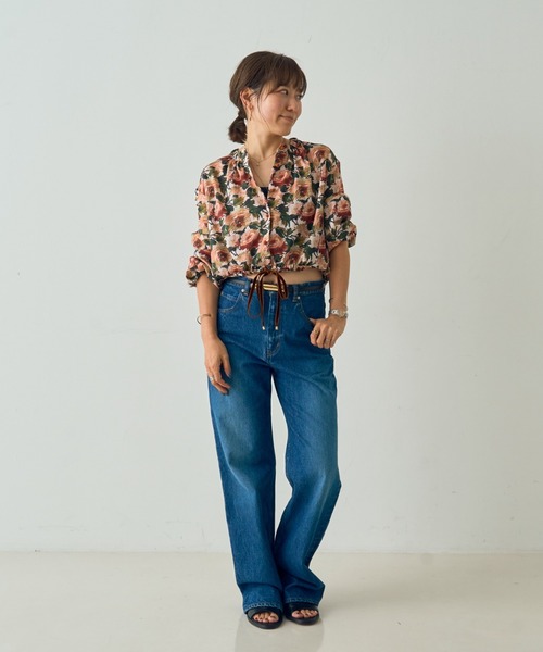 DESIGNWORKS(デザインワークス)の「【セットアップ対応】【BEAUVET/ボーヴェット 】フラワープリントショートブラウス(シャツ/ブラウス・レディース・その他・1)」の20枚目の写真