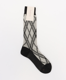 babaco | babaco JACQUARD CHECK SOCKS BA02-BN71：靴下(ソックス/靴下)