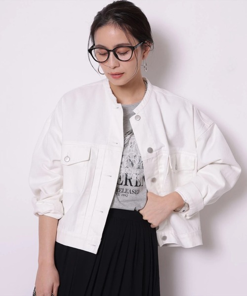 ノーカラーGジャン（その他アウター）｜Arpege story（アルページュ