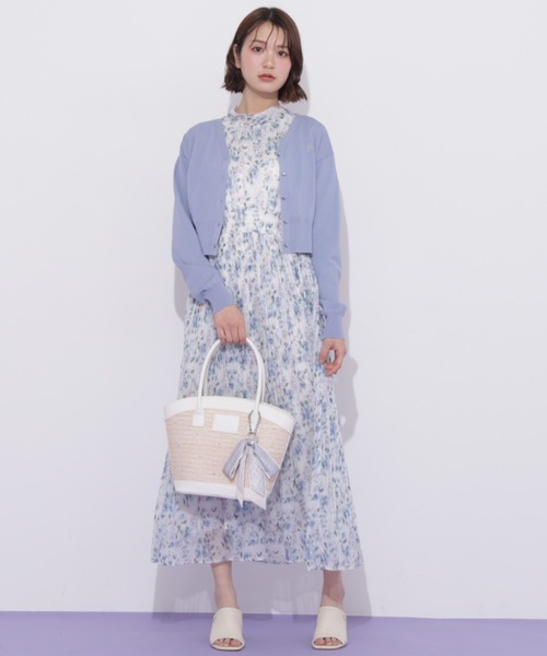 JILL by JILL STUART(ジルバイジルスチュアート)の「Link J刺繍UVカーディガン(ニット/セーター・レディース・ブルー/ピンク/ホワイト/ネイビー・FREE)」の14枚目の写真