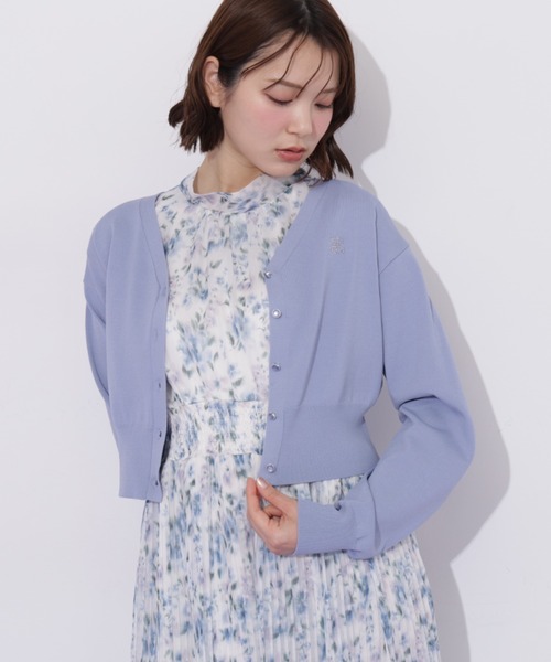 JILL by JILL STUART(ジルバイジルスチュアート)の「Link J刺繍UVカーディガン(ニット/セーター・レディース・ブルー/ピンク/ホワイト/ネイビー・FREE)」の9枚目の写真