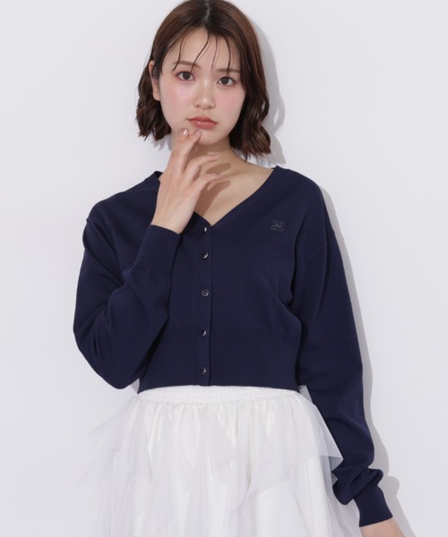 JILL by JILL STUART(ジルバイジルスチュアート)の「Link J刺繍UVカーディガン(ニット/セーター・レディース・ブルー/ピンク/ホワイト/ネイビー・FREE)」の18枚目の写真