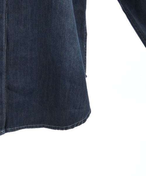 axes femme（アクシーズファム）の「フリルデニムシャツ（シャツ/ブラウス・レディース・インディゴブルー/ケミカルウォッシュ・FREE）」の12枚目の写真