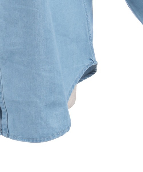 axes femme（アクシーズファム）の「フリルデニムシャツ（シャツ/ブラウス・レディース・インディゴブルー/ケミカルウォッシュ・FREE）」の20枚目の写真