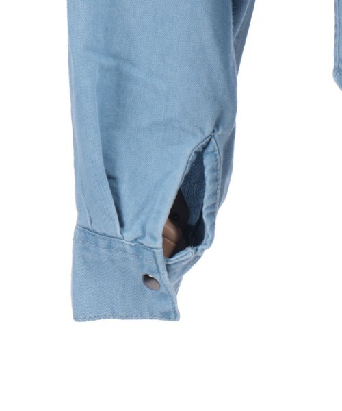 axes femme（アクシーズファム）の「フリルデニムシャツ（シャツ/ブラウス・レディース・インディゴブルー/ケミカルウォッシュ・FREE）」の22枚目の写真