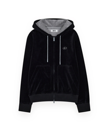 R-4（アールフォー）の「R-0064 / TAILORED VELOUR ZIP(BLACK)（パーカー）」