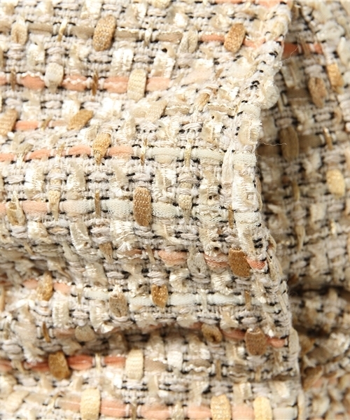 Whim Gazette（ウィムガゼット）の「LINTONツィードスリットタイトスカート（スカート・レディース・ベージュ/ピンク・36/38）」の7枚目の写真