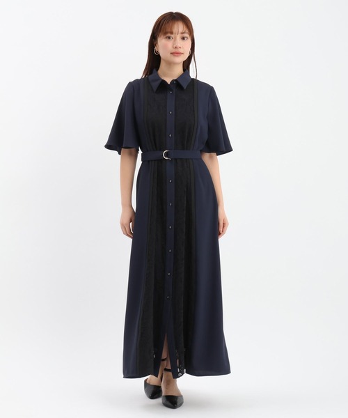 Andemiu(アンデミュウ)の「フロントキリカエレースワンピース665521(ワンピース・レディース・ライトグレー/グリーン/ネイビー・FREE)」の11枚目の写真