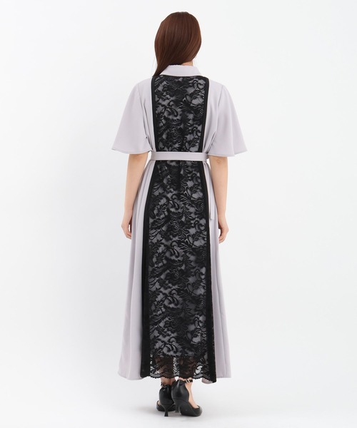 Andemiu(アンデミュウ)の「フロントキリカエレースワンピース665521(ワンピース・レディース・ライトグレー/グリーン/ネイビー・FREE)」の15枚目の写真